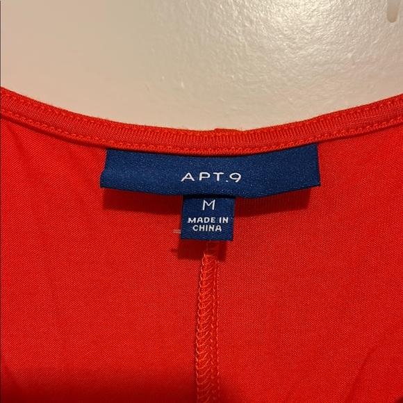 Apt 9 Chic Orange Sleeveless Slip Dress, Size M, Flowing, Never Worn - Picture 2 of 4